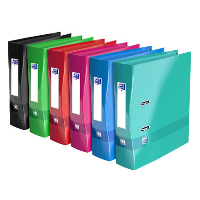 Oxford Color Life Lever Arch File - A4 - Laminated Card - Ergonomic Spine 90mm - Assorted colors - 100025433_1402_1709630442