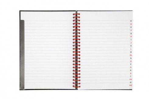 A5 Notebook Notepad Feint Ruled Page Soft Touch Hardback 160 Pages