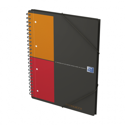 OXFORD International Cahier Meetingbook - A4+ - Couverture polypro - Reliure intégrale - Quadrillé 5mm - 160 pages - Compatible SCRIBZEE® - Gris - 100100362_1300_1649075297