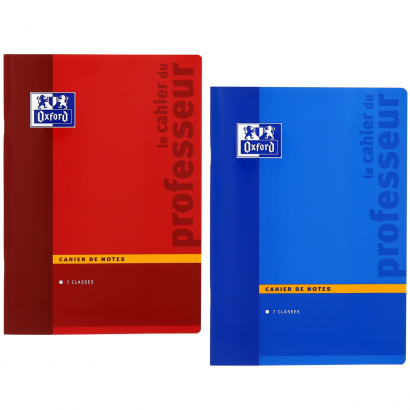 OXFORD TEACHERS GRADE NOTEBOOK - A4 - Soft card cover - Stapled - Specific ruling - 44 pages - Assorted colours - 100101024_1200_1605600905