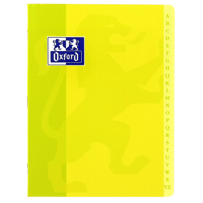 OXFORD CLASSIC INDEX BOOK - 17x22cm - Soft card cover - Stapled - Seyès Squares - 96 pages - Assorted colours - 100101195_1100_1686095832 - OXFORD CLASSIC INDEX BOOK - 17x22cm - Soft card cover - Stapled - Seyès Squares - 96 pages - Assorted colours - 100101195_1101_1686095832