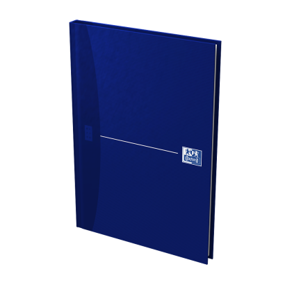 OXFORD Office Essentials Notebook - A5 - Hardback Cover - Casebound - 5mm Squares - 192 Pages - Blue - 100101749_1300_1686189382