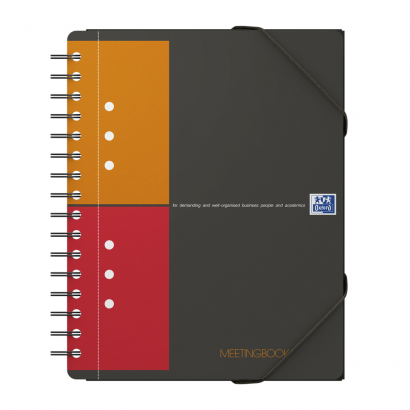 OXFORD International Meetingbook - A5+ - Polypropylene Cover - Twin-wire - 5mm Squares - 160 Pages - SCRIBZEE Compatible - Grey - 100102104_1300_1649076415 - OXFORD International Meetingbook - A5+ - Polypropylene Cover - Twin-wire - 5mm Squares - 160 Pages - SCRIBZEE Compatible - Grey - 100102104_1100_1649076233