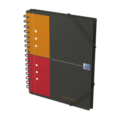 OXFORD International Cahier Meetingbook - A5+ - Couverture polypro - Reliure intégrale - Quadrillé 5mm - 160 pages - Compatible SCRIBZEE® - Gris - 100102104_1300_1649076415