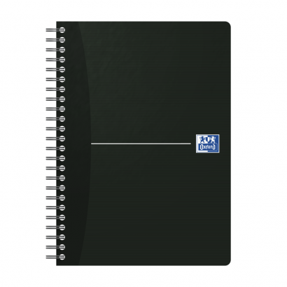 OXFORD Office Essentials Notebook - A5 - Soft Card Cover - Twin-wire - 5mm Squares - 180 Pages - SCRIBZEE Compatible - Black - 100102565_1300_1636058465 - OXFORD Office Essentials Notebook - A5 - Soft Card Cover - Twin-wire - 5mm Squares - 180 Pages - SCRIBZEE Compatible - Black - 100102565_1100_1636058456