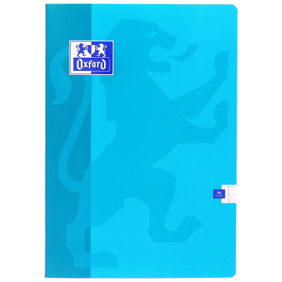 OXFORD CLASSIC NOTEBOOK - A4 - Soft card cover - Stapled - Seyès Squares - 96 pages - Assorted colours - 100102638_1100_1686096087