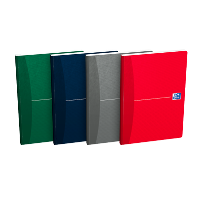 OXFORD Office Essentials Notebook - A5 - Soft Card Cover - Casebound - 5mm Squares - 192 Pages - Assorted Colours - 100103389_1400_1709630137