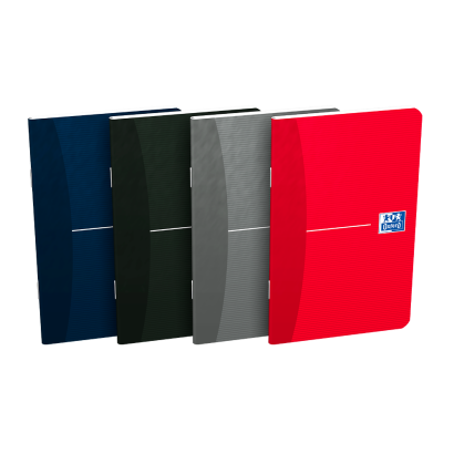 OXFORD Office Essentials Notebook - 9x14cm - Soft Card Cover - Stapled - 5mm Squares - 96 Pages - Assorted Colours - 100103545_1400_1709630313