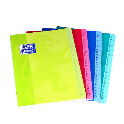 OXFORD CLASSIC INDEX BOOK - 17x22cm - Soft card cover - Stapled - 5x5mm Squares - 120 pages - Assorted colours - 100104030_1200_1710518145