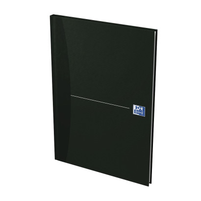 OXFORD Office Essentials Notebook - A4 - Hardback Cover - Casebound - 5mm Squares - 192 Pages - Black - 100104227_1300_1677233673