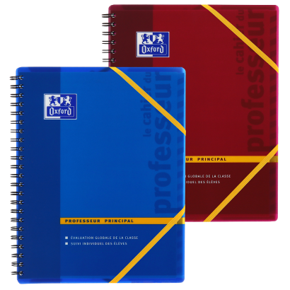 OXFORD TEACHERS HEAD TEACHER NOTEBOOK - A4+ - Soft card cover - Twin-wire - Teacher Ruling - 156 pages - Assorted colours - 100104313_1201_1710518291