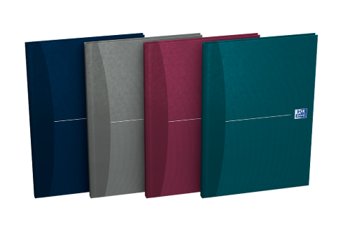 OXFORD Office Essentials Notebook - A4 - Hardback Cover - Casebound - Ruled - 192 Pages - Assorted Colours - 100105005_1400_1686188745