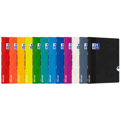 OXFORD OPENFLEX NOTEBOOK - 24x32cm - Polypro cover - Stapled - Seyès squares - 96 pages - Assorted colours - 100105375_1200_1709027623