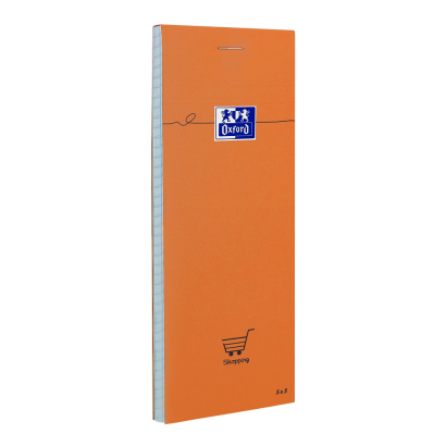 Oxford Bloc-Notes Orange - 7,4x21 cm - Couverture Enduite - Agraphé - Petits carreaux 5x5 - 160 Pages -  Orange - 100106276_1300_1686152194