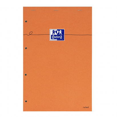 OXFORD Orange Notepad - A4+ - Stapled - Coated Card Cover - Ruled - 160 Pages - SCRIBZEE Compatible - Orange - 100106286_1300_1658146109 - OXFORD Orange Notepad - A4+ - Stapled - Coated Card Cover - Ruled - 160 Pages - SCRIBZEE Compatible - Orange - 100106286_1100_1647274545