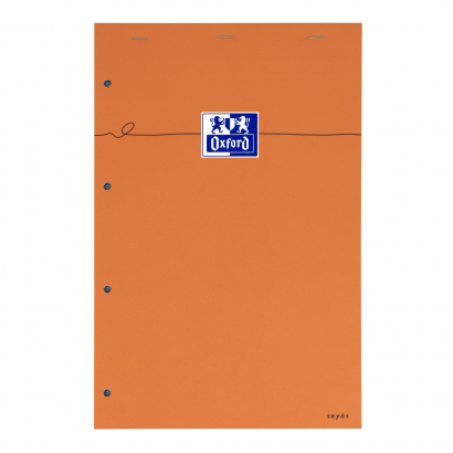OXFORD Orange Notepad - A4+ Stapled - Coated Card  Cover - Seyès - 160 Pages - SCRIBZEE Compatible - Orange - 100106979_1300_1631695677 - OXFORD Orange Notepad - A4+ Stapled - Coated Card  Cover - Seyès - 160 Pages - SCRIBZEE Compatible - Orange - 100106979_1100_1631695680