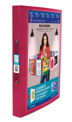 OXFORD POLYVISION RING BINDER - A4 - 30 mm spine - 2-O rings - Polypropylene - Translucent - Assorted colors - 100201407_1400_1609767599 - OXFORD POLYVISION RING BINDER - A4 - 30 mm spine - 2-O rings - Polypropylene - Translucent - Assorted colors - 100201407_1302_1609767604