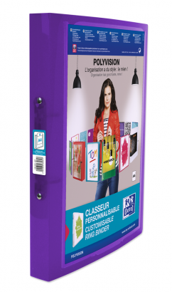 OXFORD POLYVISION RING BINDER - A4 - 30 mm spine - 2-O rings - Polypropylene - Translucent - Assorted colors - 100201407_1400_1609767599 - OXFORD POLYVISION RING BINDER - A4 - 30 mm spine - 2-O rings - Polypropylene - Translucent - Assorted colors - 100201407_1302_1609767604 - OXFORD POLYVISION RING BINDER - A4 - 30 mm spine - 2-O rings - Polypropylene - Translucent - Assorted colors - 100201407_1303_1609767608