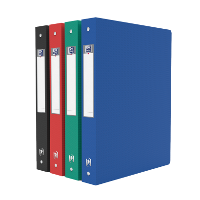 OXFORD MEMPHIS RING BINDER - A4 - 40 mm spine - 4-O rings - Polypropylene - Opaque -  Assorted colors "classic" - 100201599_1400_1686108278