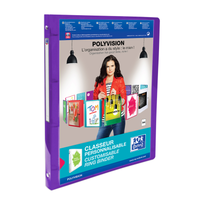 OXFORD POLYVISION RING BINDER - A4 - 20 mm spine - 4-O rings - Polypropylene - Translucent - Assorted colors - 100202273_1400_1709629800 - OXFORD POLYVISION RING BINDER - A4 - 20 mm spine - 4-O rings - Polypropylene - Translucent - Assorted colors - 100202273_1303_1709547306