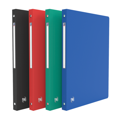 OXFORD MEMPHIS RING BINDER - A4 - 20 mm spine - 4-O rings - Polypropylene - Opaque -  Assorted colors "classic" - 100202339_1400_1686108331
