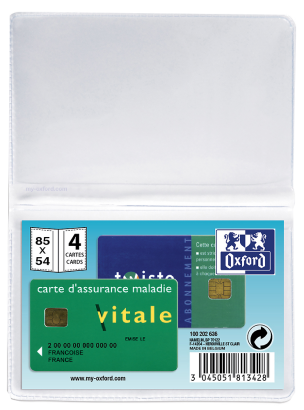 ETUI OXFORD - 4 cartes - PVC - 200µ - Incolore - 100202636_1500_1686137274