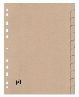 OXFORD TOUAREG DIVIDERS - A4 - 12 Positions - Recycled Card - 100204955_1100_1686107055