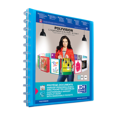 OXFORD POLYVISION DISPLAY BOOK REMOVABLE POCKETS - A4 - 20 Variozip pockets - Polypropylene - Assorted colors - 100205598_1400_1709629837 - OXFORD POLYVISION DISPLAY BOOK REMOVABLE POCKETS - A4 - 20 Variozip pockets - Polypropylene - Assorted colors - 100205598_1303_1709547322 - OXFORD POLYVISION DISPLAY BOOK REMOVABLE POCKETS - A4 - 20 Variozip pockets - Polypropylene - Assorted colors - 100205598_1304_1709547329