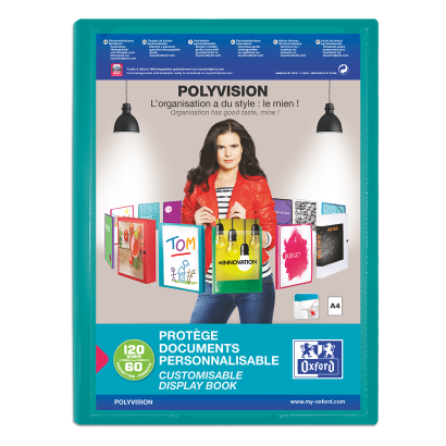 PROTEGE-DOCUMENTS OXFORD POLYVISION - A4 - 60 pochettes - Polypropylène - Opaque - Couleurs assorties - 100205898_1200_1710518174 - PROTEGE-DOCUMENTS OXFORD POLYVISION - A4 - 60 pochettes - Polypropylène - Opaque - Couleurs assorties - 100205898_1102_1709206933