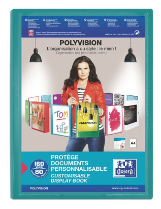 OXFORD POLYVISION DISPLAY BOOK - A4 - 80 pockets - Polypropylene - Opaque Assorted colors - 100205932_1200_1677234157 - OXFORD POLYVISION DISPLAY BOOK - A4 - 80 pockets - Polypropylene - Opaque Assorted colors - 100205932_1102_1677180234