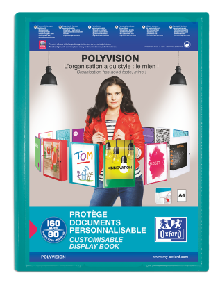PROTEGE-DOCUMENTS OXFORD POLYVISION - A4 - 80 pochettes - Polypropylène - Opaque - Couleurs assorties - 100205932_1200_1686182264 - PROTEGE-DOCUMENTS OXFORD POLYVISION - A4 - 80 pochettes - Polypropylène - Opaque - Couleurs assorties - 100205932_1102_1686123805