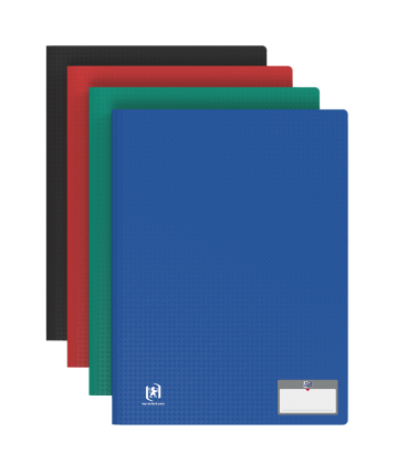 OXFORD MEMPHIS DISPLAY BOOK - A4 - 100 pockets - Polypropylene - Assorted colors "classic" - 100205992_1200_1686108434