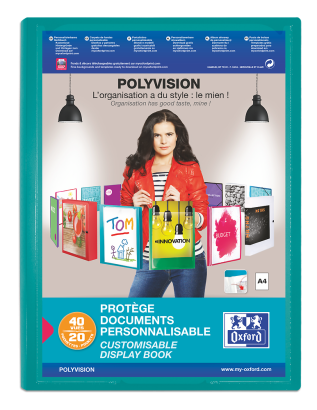 PROTEGE-DOCUMENTS OXFORD POLYVISION - A4 - 20 pochettes - Polypropylène - Opaque - Couleurs assorties - 100206108_1200_1686092161 - PROTEGE-DOCUMENTS OXFORD POLYVISION - A4 - 20 pochettes - Polypropylène - Opaque - Couleurs assorties - 100206108_1102_1686123825
