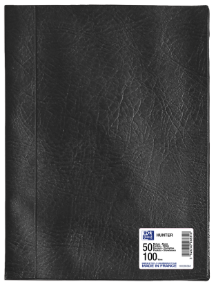OXFORD HUNTER DISPLAY BOOK - A4 - PVC/Polypropylene -  50 pockets - Black - 100206368_1100_1686124319