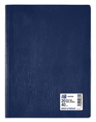 PROTEGE-DOCUMENTS OXFORD HUNTER - A4 - PVC/Polypropylène - 20 pochettes - Bleu - 100206412_1100_1686124348