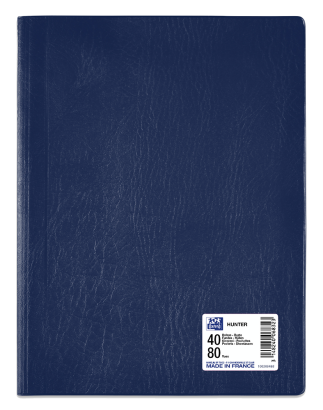 PROTEGE-DOCUMENTS OXFORD HUNTER - A4 - PVC/Polypropylène - 40 pochettes - Bleu - 100206467_1100_1686124369
