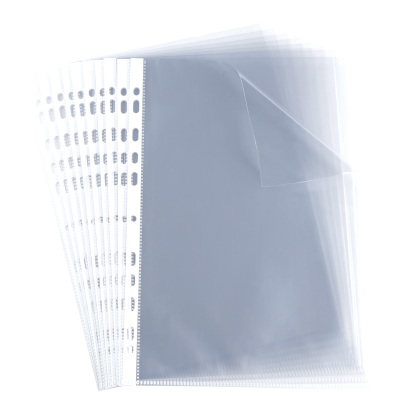 OXFORD PUNCHED POCKETS - Box of 100 - A4 - Polypropylene - 50µ - Smooth - Clear - 100206763_2600_1686137399 - OXFORD PUNCHED POCKETS - Box of 100 - A4 - Polypropylene - 50µ - Smooth - Clear - 100206763_1100_1686137406