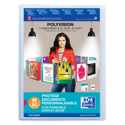 OXFORD POLYVISION DISPLAY BOOK - A4 - 20 pockets - Polypropylene - Assorted colors - 100211075_1200_1710518078 - OXFORD POLYVISION DISPLAY BOOK - A4 - 20 pockets - Polypropylene - Assorted colors - 100211075_2300_1686111047 - OXFORD POLYVISION DISPLAY BOOK - A4 - 20 pockets - Polypropylene - Assorted colors - 100211075_1101_1709206692 - OXFORD POLYVISION DISPLAY BOOK - A4 - 20 pockets - Polypropylene - Assorted colors - 100211075_1100_1709206696