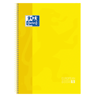 OXFORD CLASSIC Europeanbook 1 - A4+ - Tapa Extradura - Cuaderno espiral microperforado - 5x5 - 80 Hojas - SCRIBZEE - AMARILLO - 100430200_1100_1701172065
