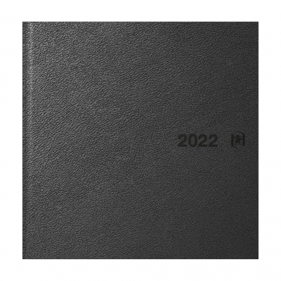 JOURNALIER 20 X 20 cm EUROPEAN - Civil 2022 - Reliure couture - Noir - 100770285_1200_1607674700