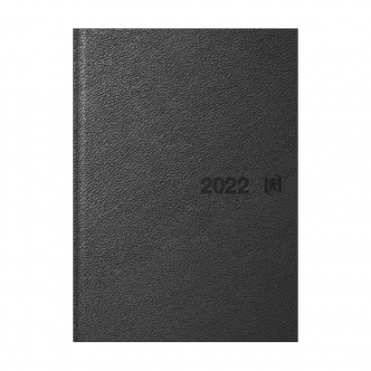 JOURNALIER 15 X 21 cm EUROPEAN - Civil 2022 - Reliure couture - Noir - 100770286_1200_1607674710