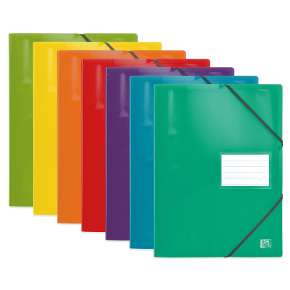 OXFORD SCHOOL LIFE DISPLAY BOOK - A4 - 20 pockets - Polypropylene - Translucent - Elasticated - Assorted colors - 400006420_1200_1709025862