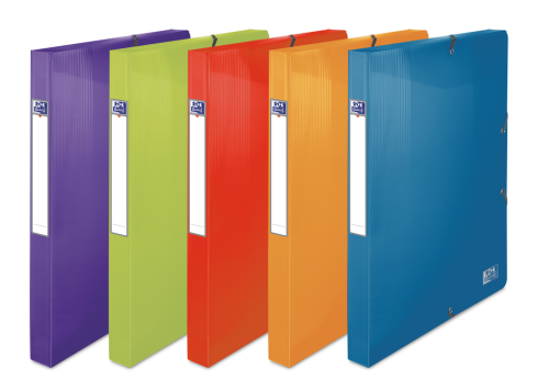 OXFORD SCHOOL LIFE FILING BOX - 24X32 - 25 mm spine - Polypropylene - Assorted colors - 400006524_1400_1665665790
