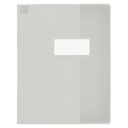 OXFORD STRONG LINE EXERCISE BOOK COVER - 17x22 - With bookmark flap - PVC - 150µ - Translucent - Clear - 400006812_1100_1709208007
