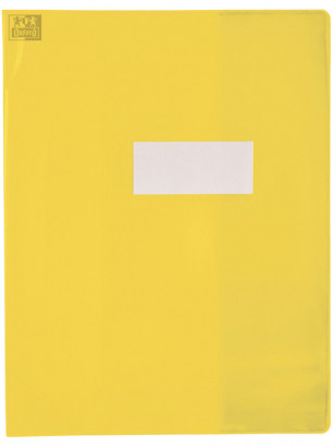 OXFORD STRONG LINE EXERCISE BOOK COVER - 17x22 - With bookmark flap - PVC - 150µ - Translucent - Yellow - 400006816_8000_1561566380