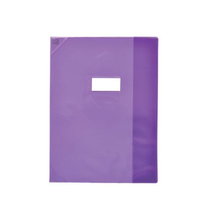 OXFORD STRONG LINE EXERCISE BOOK COVER - 24x32 - With bookmark flap - PVC - 150µ - Translucent - Purple - 400006846_1100_1677234130