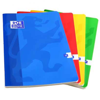 OXFORD CLASSIC NOTEBOOK - A4 - Soft card cover - Stapled - 5x5mm squares - 140 pages - Assorted colours - 400016251_1200_1710518209