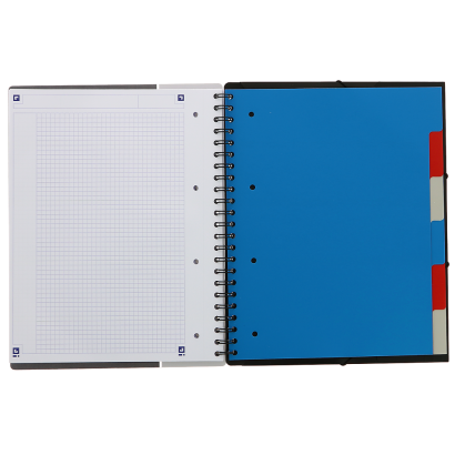 OXFORD STUDENTS ORGANISERBOOK Notebook - A4 –polypropenomslag – dubbelspiral – 5 mm-rutor - 160 sidor – SCRIBZEE®-kompatibel – blandade färger - 400019524_1200_1709025109 - OXFORD STUDENTS ORGANISERBOOK Notebook - A4 –polypropenomslag – dubbelspiral – 5 mm-rutor - 160 sidor – SCRIBZEE®-kompatibel – blandade färger - 400019524_1501_1686099513