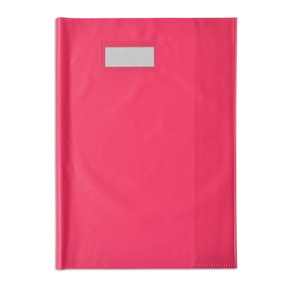 PROTEGE-CAHIER OXFORD STYL'SMS - 24X32 - PVC - 120µ - Rose - 400021233_1100_1677234198