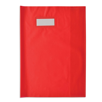 PROTEGE-CAHIER OXFORD STYL'SMS - 24X32 - PVC - 120µ - Rouge - 400021234_1100_1677234197